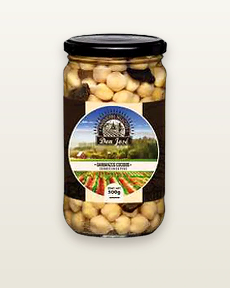 Garbanzos cocidos con trufa negra Don José — frasco 580 ml