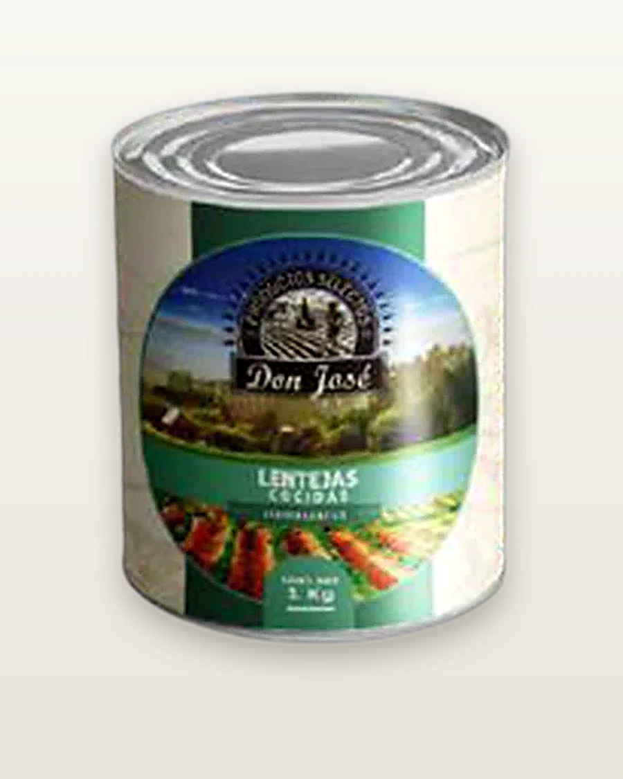 Lentejas cocidas orgánicas Don José — 500 g · 1 kg · 3 kg